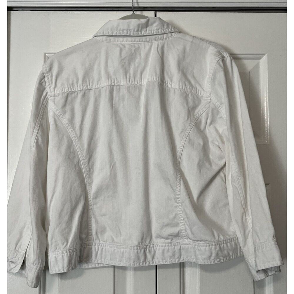 Chico's White Button-Front Jacket - Picture 2 of 9